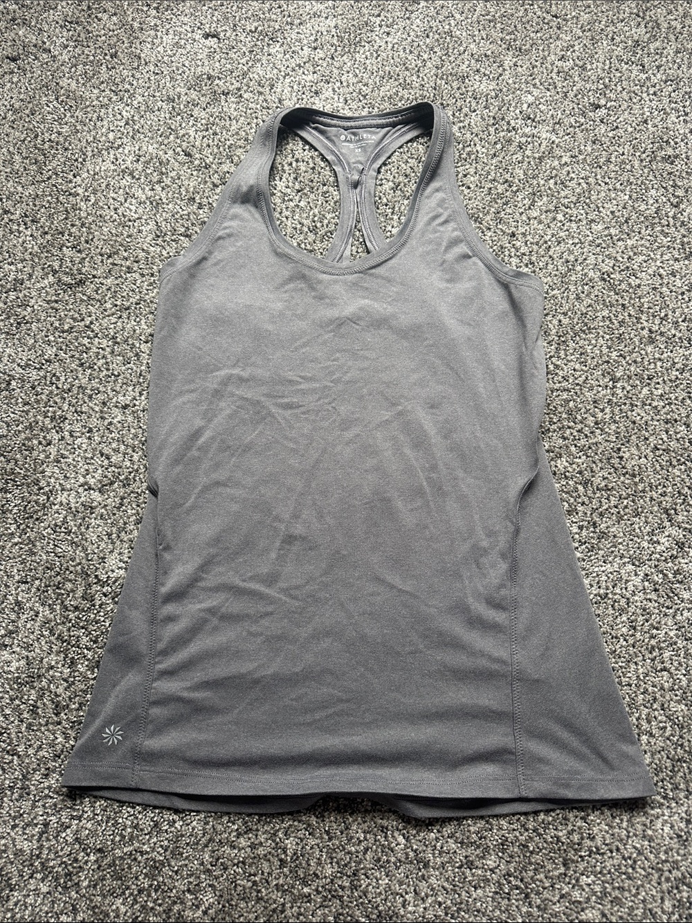 Athleta Charcoal Gray Racerback Performance Tank